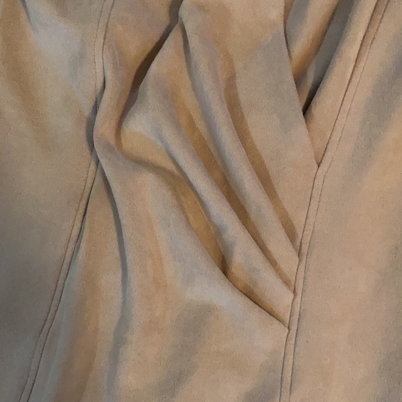 Microfibre suede faux wrap mini dress - Picture 5 of 7